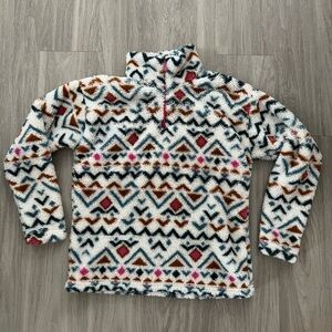 Eddie Bauer Womans Chinchilla‎ Quarterzip Sweatshirt Medium